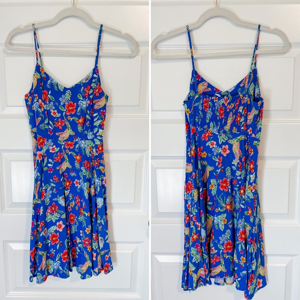 Old Navy blue floral sundress - XS